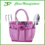 2014 experienced manufacturer offer pink color ladies garden tool bag