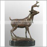 Home Decor Modern Bronze Running Deer Sculpture Statue for Sale thumbnail-5