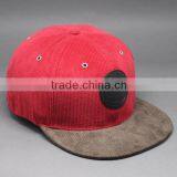 WHOLESALE PU LEATHER LOGO BRIM SNAPBACK HAT CUSTOM LOGO thumbnail-3