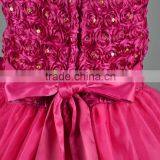 New Fashion Designer One Piece Party Lace Sleeveless Baby Dress Pictures Girl Dresses With Flower Wedding thumbnail-6