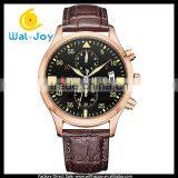 WJ-5511 Complete Calendar Multifunction Megir Brand Genuine Leather Men Waterproof Watch thumbnail-3