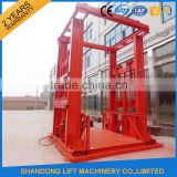 1500kgs china manufacturer guide rail industrial cargo lift