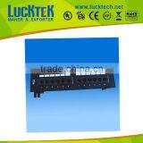 Cat5E UTP 12 Port Voice Patch Panel,19'' 1U Network Patch Panel