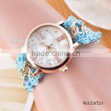 New Classic Geneva Ethnic Braided Analog Quartz Chain Roman Numerals Lady Watch thumbnail-3