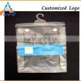 Customized Printing Pvc Bags Cheap Hook Clear Garment Bag