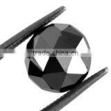 Natural Brilliant Rose Cut Jet Black Color Loose Diamond Indian Manufacturer