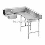 NSF Approval Stainless Steel Soiled Dish Table / Washing Table thumbnail-3