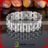 Wholesale New Custom Fashion Casting Chain Bracelet Stainless Steel Clasp thumbnail-1
