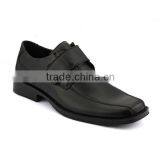 Black Bull Leather PU Outsole Men's Business Casual Leather Shoes Flat Shoes Gentleman Microfiber Pattern thumbnail-1
