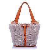 Summer Lady Canvas and Leather Ladies Handbags International Brand thumbnail-2