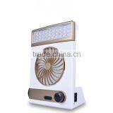 New Led Solar Fan Usb Rechargeable Table Light Lamp Cooling Fan thumbnail-3