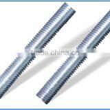 White-blue Zinc Plated Threaded Rod