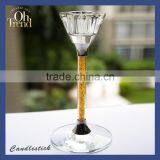 Promotion Glass Crystal Candlestick of Wine Glass for Wedding thumbnail-5