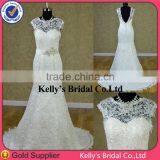 One-shoulder Straps Sweetheart Necklinelace Open Back Mermaid Wedding Dress thumbnail-3