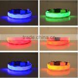 High Quality Nylon Nylon LED Flashing Dog Collar With 3 Flashing Mode 8 Colour thumbnail-3