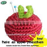 DIY Apple Pincushion Crochet Craft
