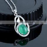 925 Sterling Silver Natural Agate Stone Best Gemstone Jewelry Gift for Mother Meaningful Pendant Necklace thumbnail-2