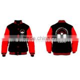 Varsity jacket artwork red and black beautiful colors range