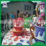 Shopping Mall Family Playground Rides Coffee Cups thumbnail-2