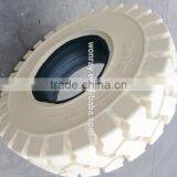 White Toyota Non-marking Forklift Tires 21x8-9 18X7-8 Etc. thumbnail-2