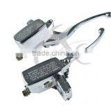 Chrome Left & Right Brake Clutch Lever Master Cylinder Universal 25mm thumbnail-1