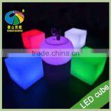 Led Plastic Cube Chair Color Change Wonderful LED Cube Chair Small Seat thumbnail-1