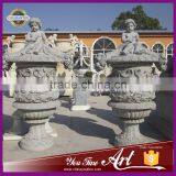 Garden Decoration Marble Planter With Angel thumbnail-1