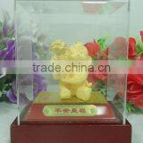 Retail Gold Plated Chinese Zodiac Monkey Character for Business Gift thumbnail-1