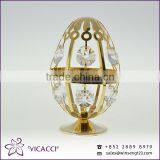 Easter Egg With SWAROVSKI Crystal Metal Home Decoration thumbnail-3