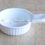 Durable Porcelain Small Bowl With Handle thumbnail-1