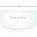 Apple Design Set 5 Engraving Large Cleat Decorative Glass Salad Bowls thumbnail-2