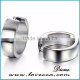 Hot Sale Boys 316L Stainless Steel Earrings Stud With Silver Color thumbnail-1