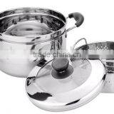 New Design Large Stainless Steel Steamer Pot Cooking Pot thumbnail-5