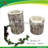 Wooden Cylindar Tea Light Candle Holder thumbnail-1