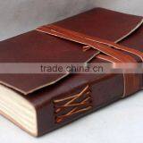 Handmade Vintage Strip Closer Torn Flap Leather Journal thumbnail-3