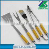 4 Pcs BBQ Tool Sets/ Bbq Fork/bbq Brush