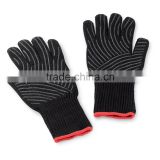 100% fire resistant aramid BBQ grill gloves for High Temperature and heat upto 540F