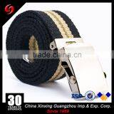 Military Classical Canvas Pants' pp Belt for Officer Cotton or Nylong Polyester Ribbon Metal Buckle Canvas Belt thumbnail-2