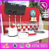 New Design Children Play Kitchen Set Boys Wooden Pretend Kitchen Set W10C291 thumbnail-5