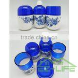 Best 5pcs High Quality Cool China Blue and White Bathroom Accessory Sets thumbnail-2