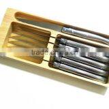 6PCS Stainless Steel Laguiole Steak Knives thumbnail-1