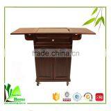 High Quality Mobile Bamboo Buffet Trolley thumbnail-2