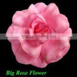 5" Big Pink Glitter Rose Flower Hair Flower
