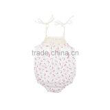 Flower Lace Baby Girl Romper Baby Floral Romper With Tassels thumbnail-4