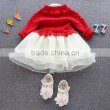 Christmas Dresses Children Red Sweaters Skirts for Kids XMAS BABY RED SWEATERS DRESSES CUTE DRESSES GOOD QUALITY thumbnail-2