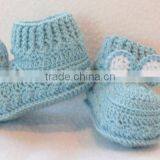 Blue Baby Romper Hand Crochet Knitwear thumbnail-5