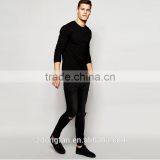 Tight Slim Fit Sweatshirt Men Long Sleeve T Shirt Latest No Hood Sweatshirt Wholesale Clothes Men thumbnail-4
