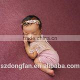 2017 Baby Frock Designs Newborn Baby Clothes Lilac Lace Baby Romper thumbnail-1