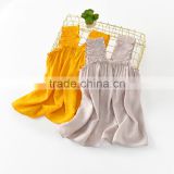 S33547W Fashion Girl Clothes Ruffles Baby Dress Cotton Sleeveless Children Dress