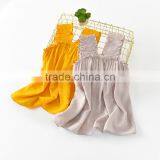 S33547W Fashion Girl Clothes Ruffles Baby Dress Cotton Sleeveless Children Dress thumbnail-1